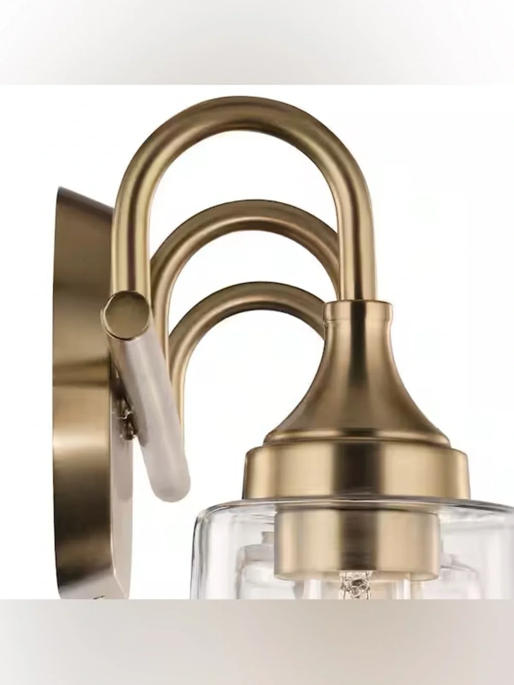 Kichler Erta Champagne Bronze Bathroom Vanity Light - Picture 2 of 8